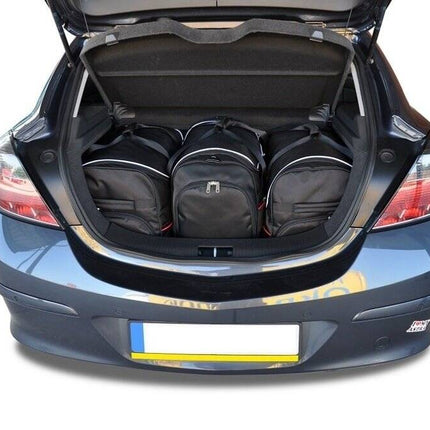 Kjust Reistassenset voor Opel Astra 3-deurs Sporthatch 2005-2011 - Set van 3 Tassen met 2 Roltassen en 1 Sporttas