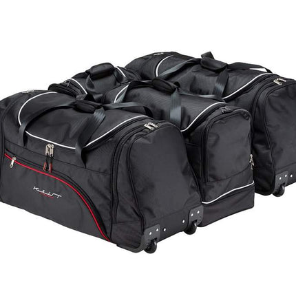 Kjust Reistassenset voor Peugeot 2008 2013-2019 - Set van 4 Tassen met 2 Roltassen 1 Sporttas en 1 Vliegtuigtas