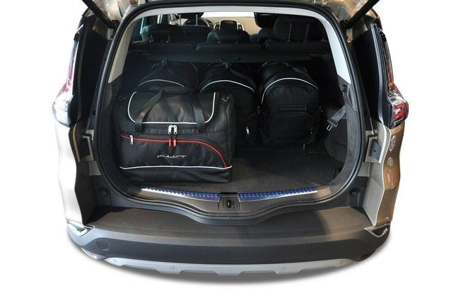 Kjust Reistassenset voor Renault Espace 2015-2022 - Set van 5 Tassen met 3 Roltassen en 2 Sporttassen