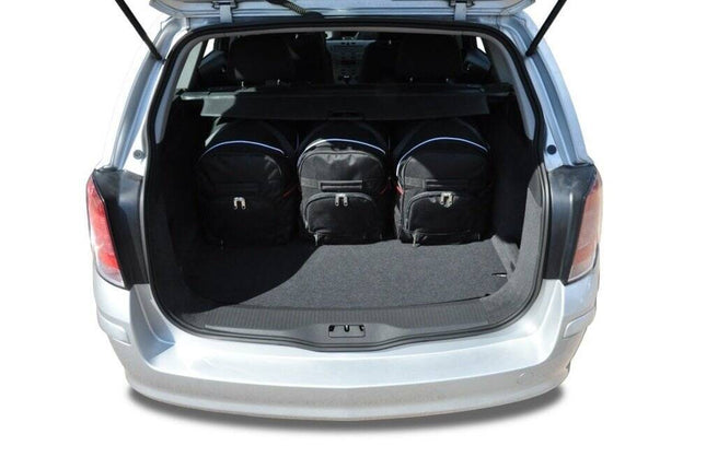 Kjust Reistassenset voor Opel Astra stationwagen 2004-2007 - Set van 5 Tassen met 3 Roltassen en 2 Sporttassen