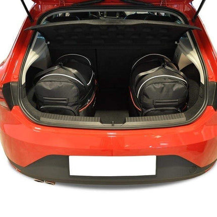 Kjust Reistassenset voor Seat Leon 5-deurs 2013-2020 - Set van 4 Tassen met 2 Roltassen 1 Sporttas en 1 Vliegtuigtas