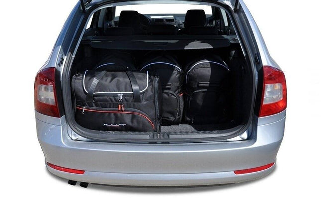 Kjust Reistassenset voor Skoda Octavia stationwagen 2009-2013 - Set van 5 Tassen met 3 Roltassen en 2 Sporttassen