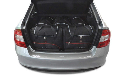 Kjust Reistassenset voor Skoda Rapid 5-deurs vanaf 2012 - Set van 5 Tassen met 3 Roltassen en 2 Sporttassen