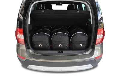 Kjust Reistassenset voor Skoda Yeti 2009-2017 - Set van 3 Tassen met 3 Roltassen