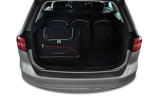 Kjust Reistassenset voor Volkswagen Passat Variant 2014-2024 - Set van 5 Tassen met 3 Roltassen en 2 Sporttassen