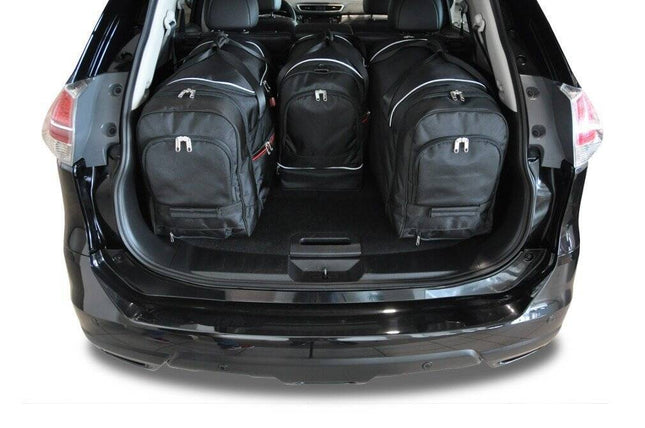 Kjust Reistassenset voor Nissan X-trail 2014-2022 - Set van 4 Tassen met 2 Roltassen en 2 Sporttassen