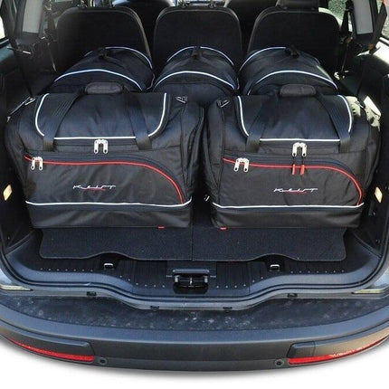 Kjust Reistassenset voor Ford Galaxy 2010-2015 - Set van 5 Tassen met 3 Roltassen en 2 Sporttassen
