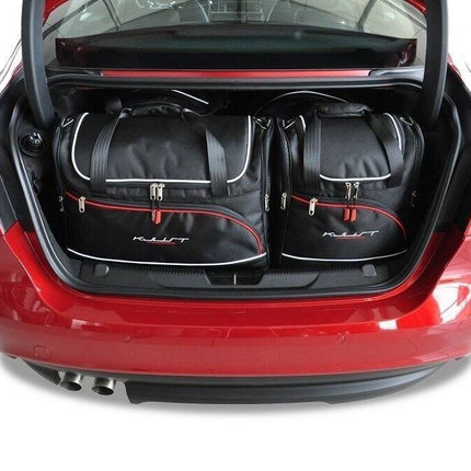 Kjust Reistassenset voor Jaguar XE Sedan 2014-2024 - Set van 4 Tassen met 2 Roltassen en 2 Vliegtuigtassen