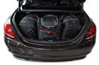 Kjust Reistassenset voor Mercedes Benz C-Klasse Limousine 2007-2014 - Set van 4 Tassen met 2 Roltassen en 2 Sporttassen