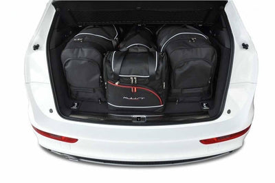 Kjust Reistassenset voor Audi Q5 2008-2017 - Set van 4 Tassen met 2 Roltassen en 2 Vliegtuigtassen