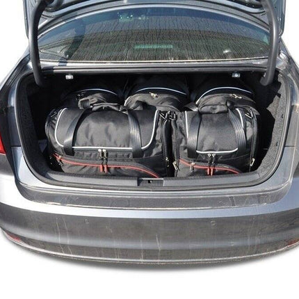 Kjust Reistassenset voor Volkswagen Jetta Sedan 2011-2014 - Set van 5 Tassen met 3 Roltassen en 2 Vliegtuigtassen