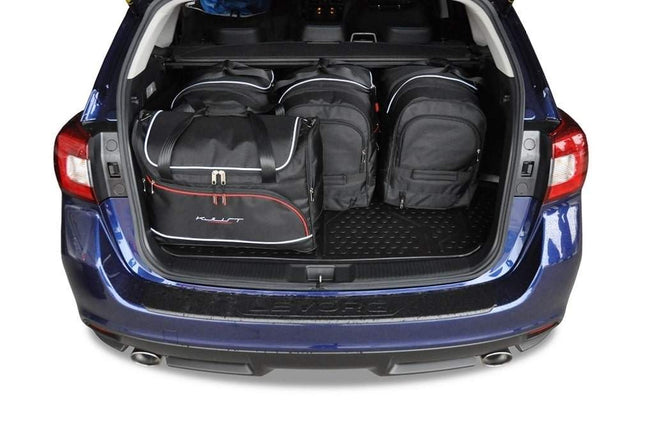 Kjust Reistassenset voor Subaru Levorg 2015-2020 - Set van 5 Tassen met 3 Roltassen en 2 Vliegtuigtassen