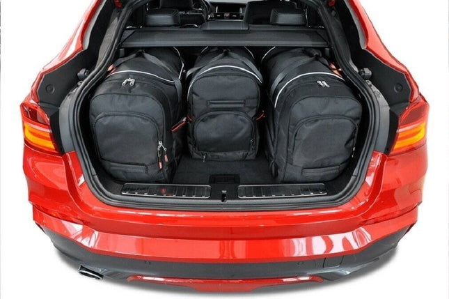 Kjust Reistassenset voor BMW X4 2014-2018 - Set van 4 Tassen met 3 Roltassen en 1 Vliegtuigtas