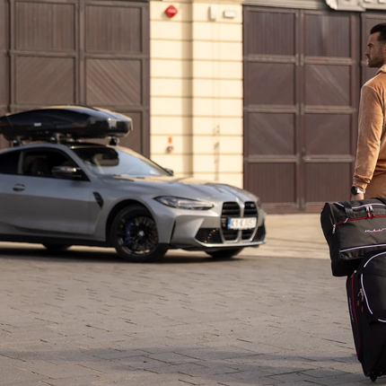 Kjust Reistassenset voor BMW X4 2014-2018 - Set van 4 Tassen met 3 Roltassen en 1 Vliegtuigtas