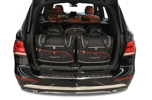 Kjust Reistassenset voor Mercedes Benz GLE 2015-2019 - Set van 5 Tassen met 3 Roltassen en 2 Vliegtuigtassen
