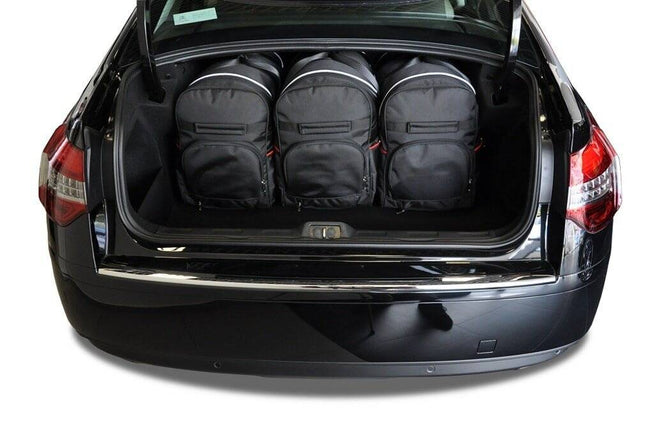 Kjust Reistassenset voor Citroen C5 Sedan 2008-2018 - Set van 5 Tassen met 3 Roltassen en 2 Vliegtuigtassen