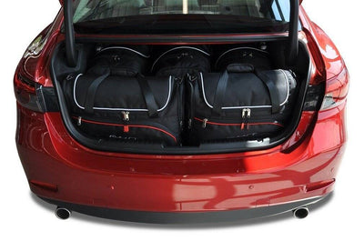Kjust Reistassenset voor Mazda 6 Sedan 2013-2024 - Set van 5 Tassen met 3 Roltassen en 2 Vliegtuigtassen