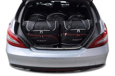 Kjust Reistassenset voor Mercedes Benz CLS Shooting Brake 2012-2018 - Set van 5 Tassen met 3 Roltassen en 2 Vliegtuigtassen
