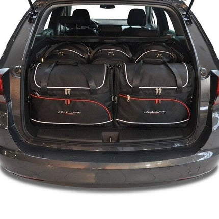 Kjust Reistassenset voor Opel Astra Sports Tourer 2015-2022 - Set van 5 Tassen met 3 Roltassen en 2 Vliegtuigtassen