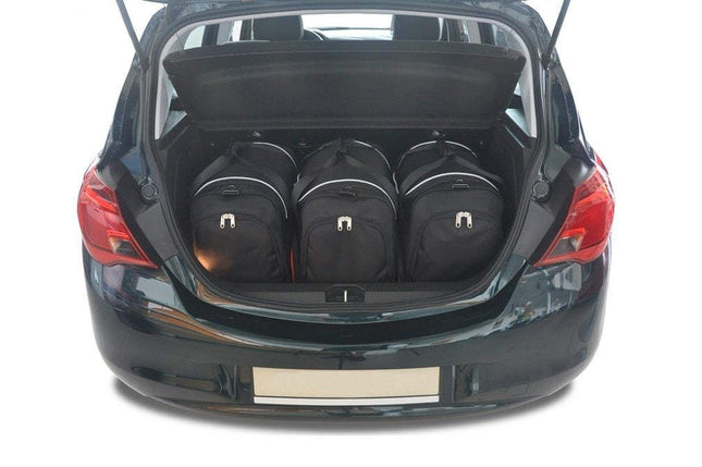 Kjust Reistassenset voor Opel Corsa 5-deurs 2014-2019 - Set van 3 Tassen met 3 Sporttassen