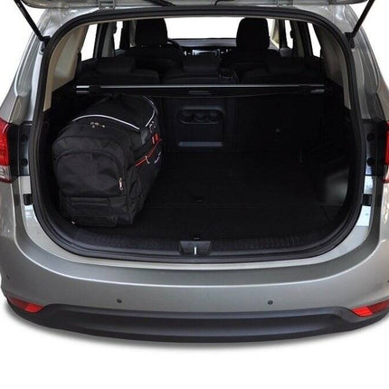 Kjust Reistassenset voor Kia Carens vanaf 2013 - Set van 4 Tassen met 3 Roltassen en 1 Sporttas