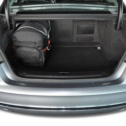 Kjust Reistassenset voor Audi A8 Sedan 2010-2018 - Set van 5 Tassen met 3 Roltassen en 2 Vliegtuigtassen