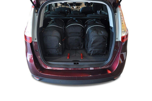 Kjust Reistassenset voor Renault Grand Scenic 2009-2017 - Set van 4 Tassen met 3 Roltassen en 1 Vliegtuigtas