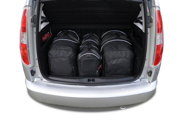 Kjust Reistassenset voor Skoda Roomster 2006-2015 - Set van 4 Tassen met 2 Roltassen en 2 Vliegtuigtassen