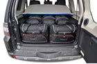 Kjust Reistassenset voor Mitsubishi Pajero 2000-2006 - Set van 5 Tassen met 3 Roltassen en 2 Vliegtuigtassen