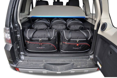 Kjust Reistassenset voor Mitsubishi Pajero 2000-2006 - Set van 5 Tassen met 3 Roltassen en 2 Vliegtuigtassen