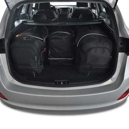 Kjust Reistassenset voor Hyundai i30 Tourer 2012-2017 - Set van 4 Tassen met 2 Roltassen en 2 Sporttassen
