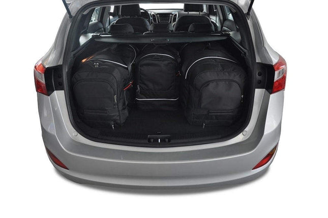 Kjust Reistassenset voor Hyundai i30 Tourer 2012-2017 - Set van 4 Tassen met 2 Roltassen en 2 Sporttassen