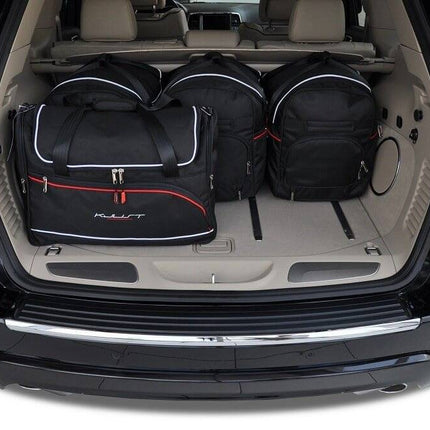 Kjust Reistassenset voor Jeep Grand Cherokee 2011-2022 - Set van 5 Tassen met 3 Roltassen en 2 Vliegtuigtassen