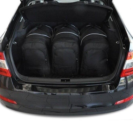 Kjust Reistassenset voor Skoda Octavia 5-deurs 2013-2020 - Set van 5 Tassen met 3 Roltassen en 2 Vliegtuigtassen