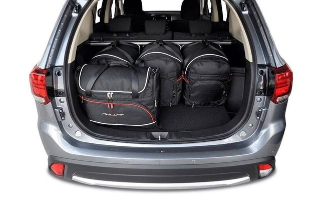 Kjust Reistassenset voor Mitsubishi Outlander 2013-2024 - Set van 5 Tassen met 3 Roltassen en 2 Vliegtuigtassen