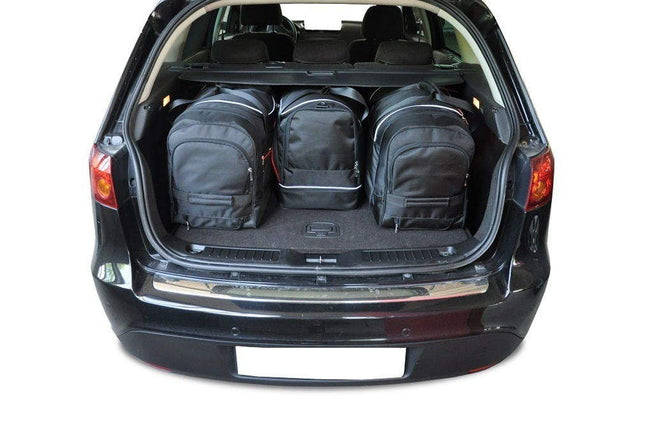 Kjust Reistassenset voor Fiat Croma 2005-2011 - Set van 4 Tassen met 2 Roltassen 1 Sporttas en 1 Vliegtuigtas