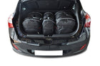 Kjust Reistassenset voor Hyundai i30 3-deurs 2013-2017 - Set van 3 Tassen met 2 Roltassen en 1 Vliegtuigtas