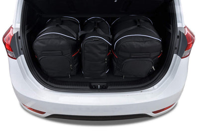 Kjust Reistassenset voor Hyundai iX20 2011-2019 - Set van 3 Tassen met 2 Roltassen en 1 Vliegtuigtas