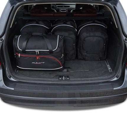 Kjust Reistassenset voor Volvo XC70 stationwagen 2007-2016 - Set van 5 Tassen met 3 Roltassen en 2 Vliegtuigtassen
