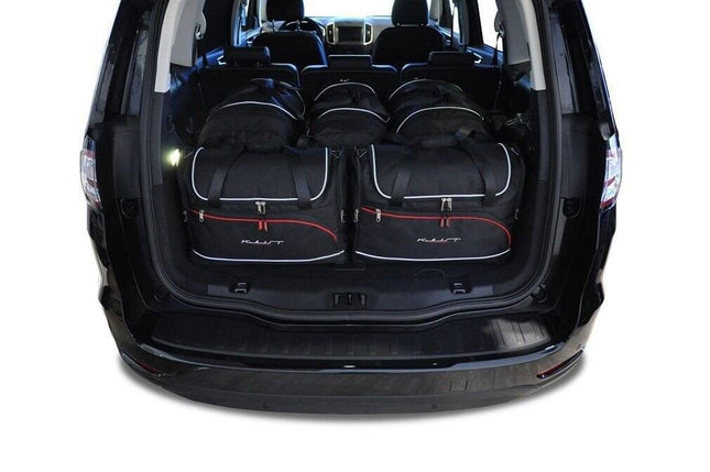 Kjust Reistassenset voor Ford Galaxy 2015-2018 - Set van 5 Tassen met 3 Roltassen en 2 Vliegtuigtassen