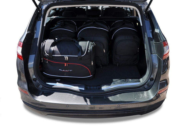 Kjust Reistassenset voor Ford Mondeo stationwagen 2014-2022 - Set van 5 Tassen met 3 Roltassen en 2 Vliegtuigtassen