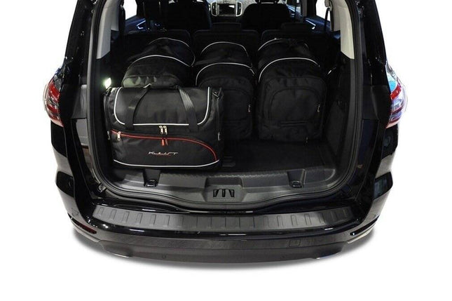 Kjust Reistassenset voor Ford S-Max 2015-2018 - Set van 5 Tassen met 3 Roltassen en 2 Vliegtuigtassen