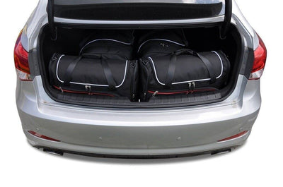 Kjust Reistassenset voor Hyundai i40 Sedan vanaf 2011 - Set van 4 Tassen met 2 Roltassen en 2 Vliegtuigtassen