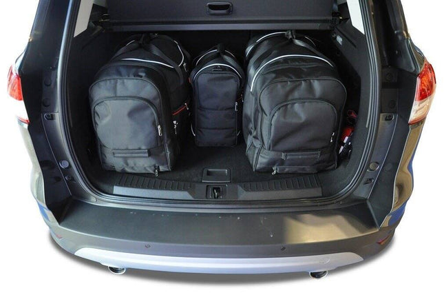 Kjust Reistassenset voor Ford Kuga 2013-2017 - Set van 4 Tassen met 2 Roltassen en 2 Vliegtuigtassen