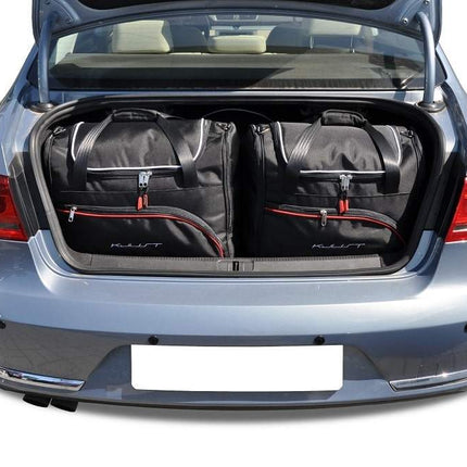 Kjust Reistassenset voor Volkswagen Passat Sedan 2011-2014 - Set van 5 Tassen met 3 Roltassen en 2 Sporttassen
