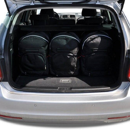 Kjust Reistassenset voor Volkswagen Golf stationwagen 2009-2013 - Set van 5 Tassen met 3 Roltassen en 2 Sporttassen