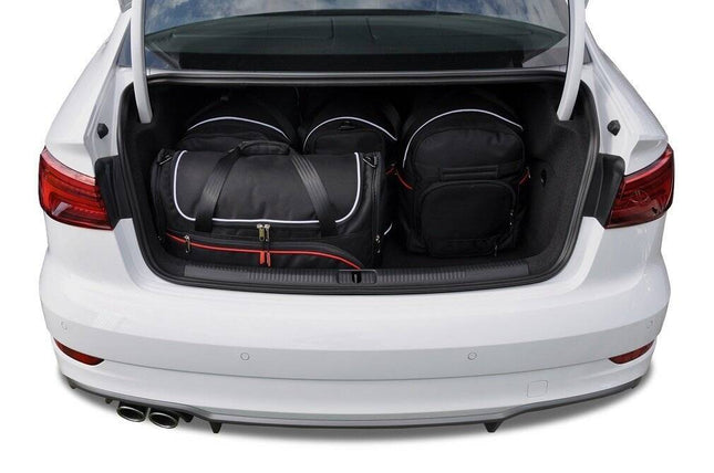 Kjust Reistassenset voor Audi A3 Sedan 2013-2020 - Set van 5 Tassen met 2 Roltassen en 3 Vliegtuigtassen