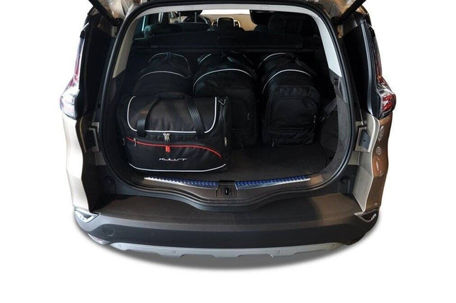 Kjust Reistassenset voor Renault Espace 2015-2022 - Set van 5 Tassen met 3 Roltassen en 2 Vliegtuigtassen