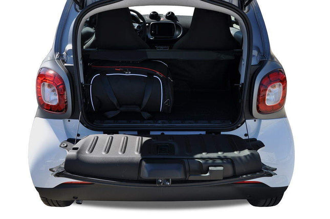 Kjust Reistassenset voor Smart ForTwo vanaf 2014 - Set van 2 Tassen met 2 Vliegtuigtassen