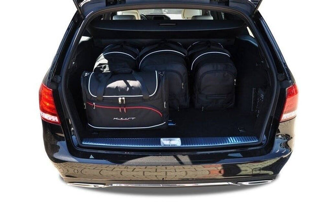 Kjust Reistassenset voor Mercedes Benz E-Klasse coupe 2009-2017 - Set van 5 Tassen met 3 Roltassen en 2 Vliegtuigtassen
